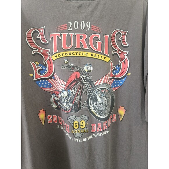 Sturgis 2009 Motorcycle Rally Tee 69th Annual Size 2Xl - Picture 1 of 6